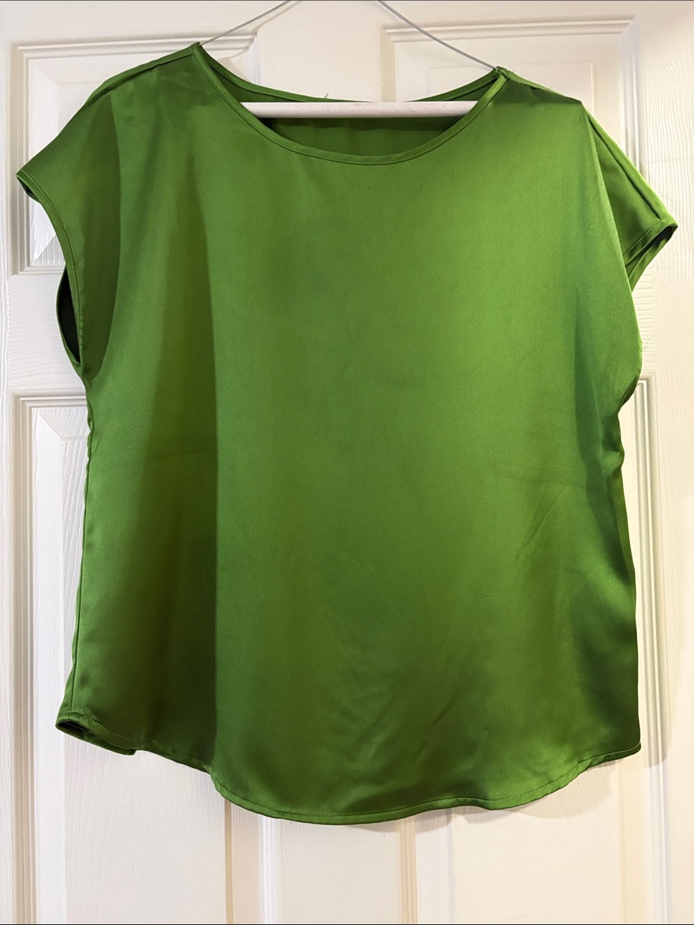 Green Women's Cap-Sleeve Blouse - Unbranded medium